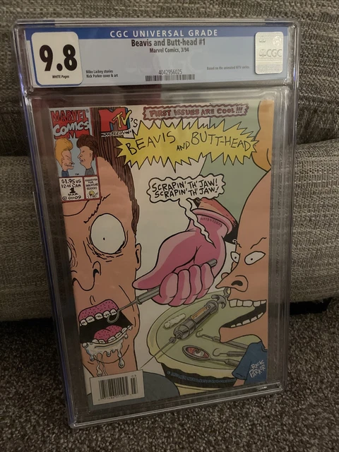 Beavis and Butt-Head #1 (1994) Marvel CGC 9.8 White RARE Newsstand Edition