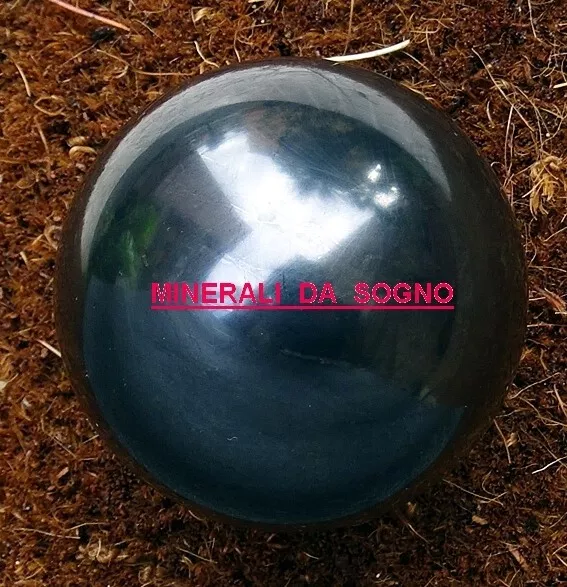 ► Stupenda Sfera Di Shungite Cm. 5.66 - Sphere Qualita' Aaaa+ ◄