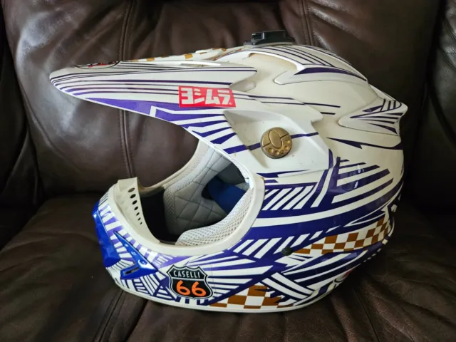 Bell Moto 8 Motocross Motorcycle Dirt Bike Racing Helmet Size Medium Colorful