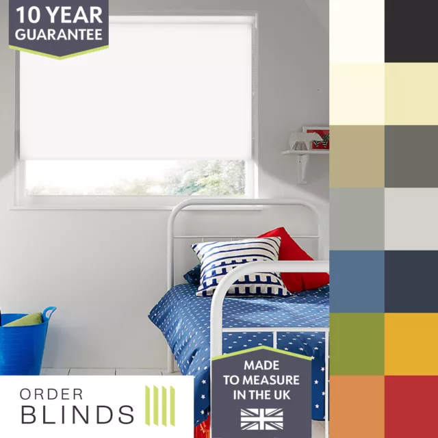 No Drill Blind - Made to Measure Blackout Roller Blind - Easy Fit No Screw Blind
