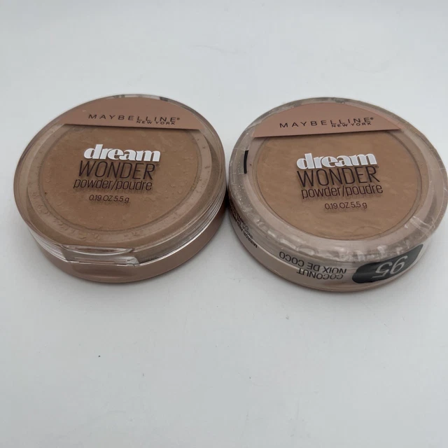 Lot Of 2 Maybelline Dream Wonder Powder # 95 Coconut