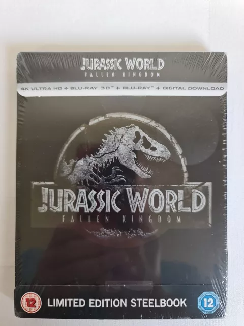 Jurassic   World   Fallen   Kingdom   4K  Uhd  +  3D  +  2D   Blu-Ray  Steelbook