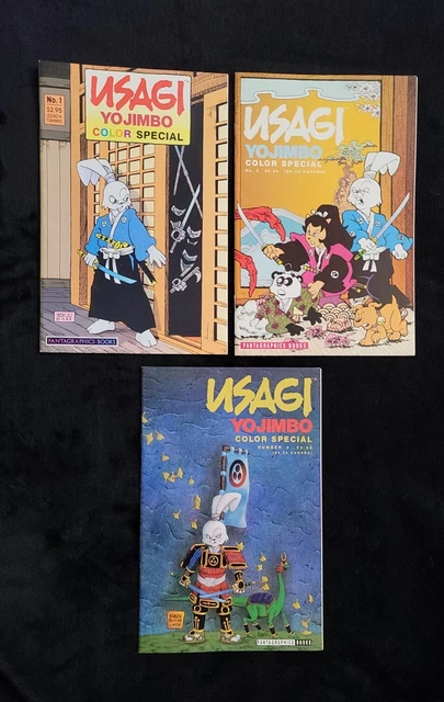 USAGI YOJIMBO COLOR SPECIAL 1 - 3  FANTAGRAPHICS BOOKS 1989  Stan Sakai Netflix