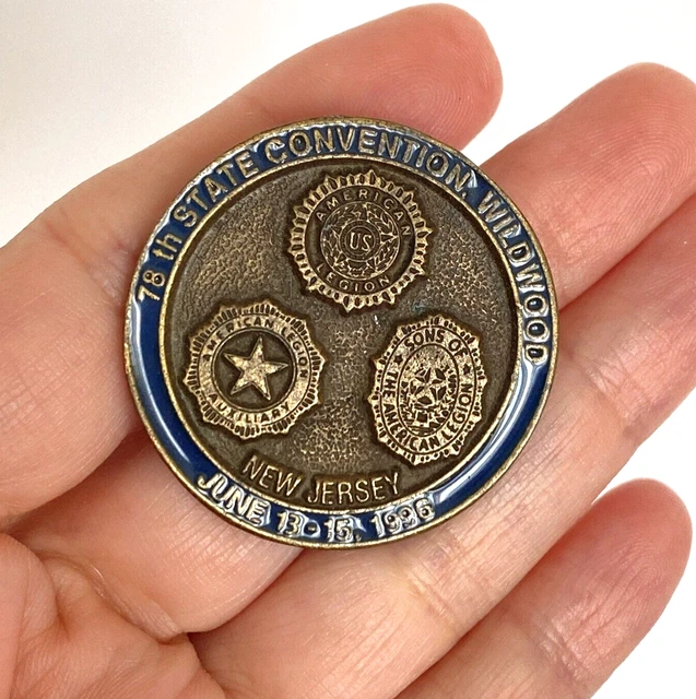 1996 AMERICAN LEGION 78th State Convention Wildwood NJ Lg Lapel Hat