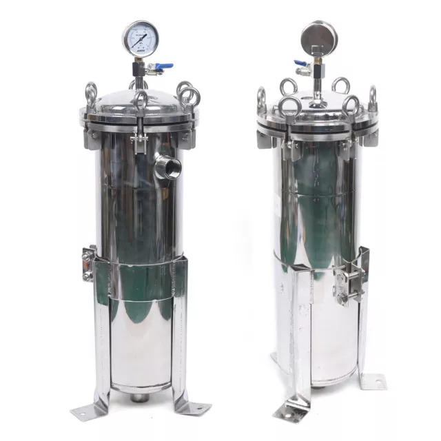 #4 Bag Mesh Filter 304 Stainless Steel Housing 150PSI Industrial Sock Filter