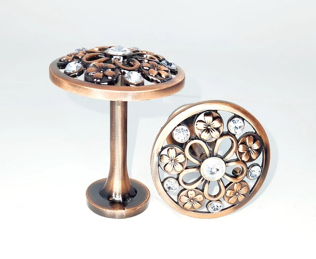 RISHNEG Set of 2 Decorative Metal Wall Curtain Tiebacks, Retro Curtain Tiebacks