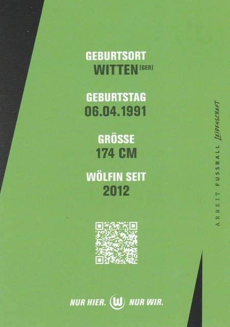 Wölfi (VfL Wolfsburg 2017/2018) 17/18 rar selten original signiert Maskottchen