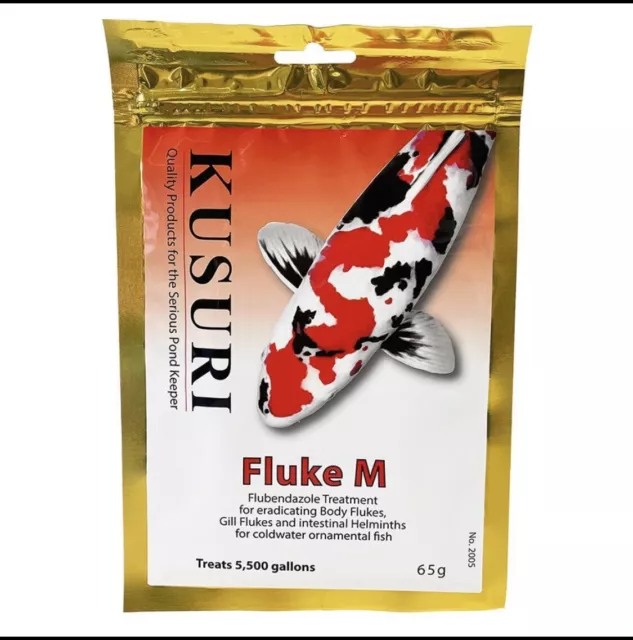 KUSURI FLUKE M 50mg g Flubendazole Koi Medication 65g Pond Treatment 29.99 PicClick UK