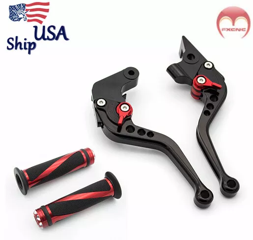 CNC Brake Clutch Levers Hand Grips Set For Honda CB600F 2007-2013 2012 2011 2010