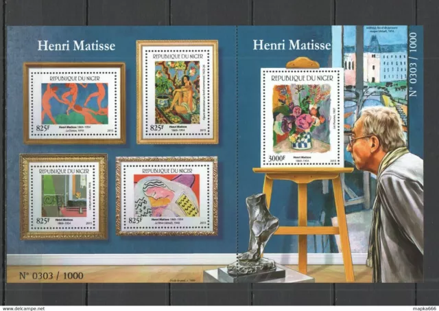 St1989 2015 Du Niger Art Paintings Henri Matisse 1Sh Mnh