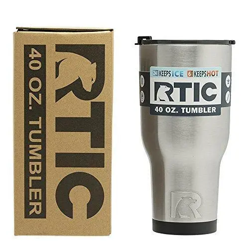 RTIC Double Wall Vacuum Insulated Tumbler, 40 oz, Stainless Steel 2