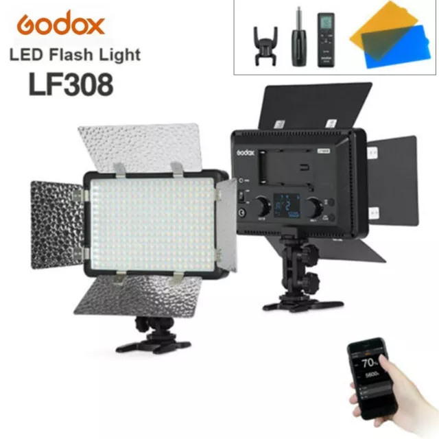 Godox LF308D LED Flash Light 2.4G 5600K LED Continued Lamp Studio Photo Lighting