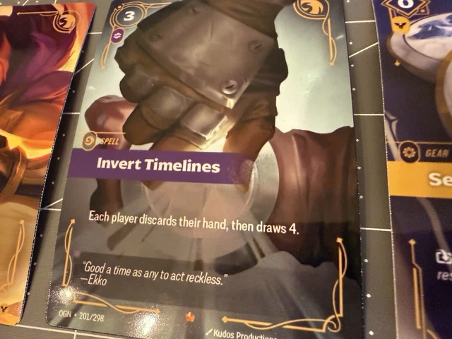 RIFTBOUND TCG 5 Card Proxy Invert Timelines Showstopper Whiteflame ...