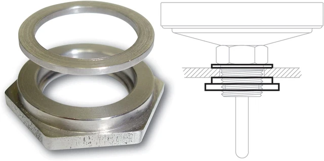 Tel-Tru Thermometer Installation Kit for Barbecue Thermometers