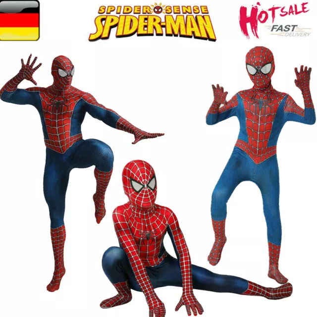 Kinder Spider-man Remitoni Cosplay Kostüm Overall Jumpsuit Halloween Geschenk DE 2