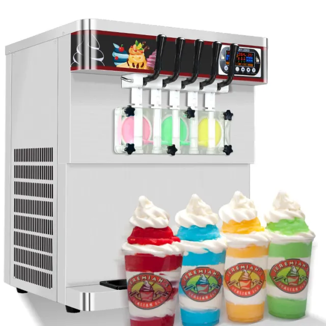 Kolice ETL Commercial table top 5 flavors soft serve ice cream machine 3+2 mixed 2