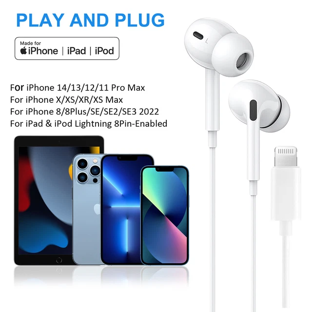 Genuine Earphones Headphones Apple Ear pods For iPhone 14 13 Pro Max SE 11 12 XR