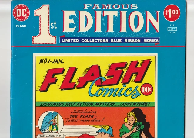 Famous First Edition Vol 2 F-8 Sept 1975 Oversized Flash Comics # 1 Gardner Fox