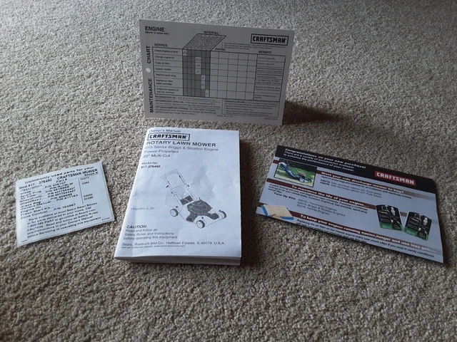 Manual del propietario para cortadora de césped giratoria artesanal modelo 917.376450 propulsada eléctrica