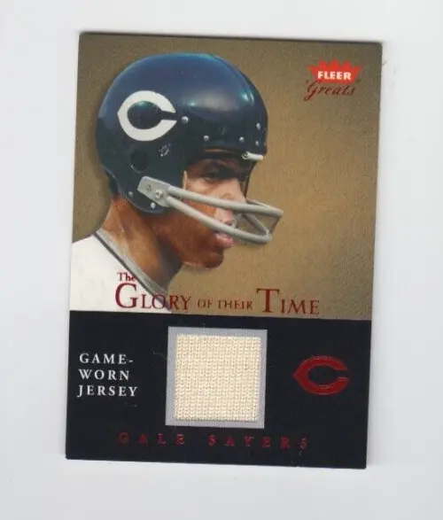 Gale Sayers 2004 Fleer Greats The Glory of their Time - Game-Used Jersey Relic
