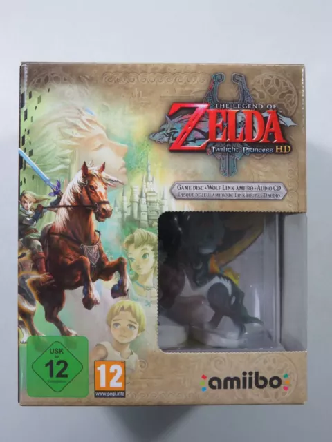 The Legend Of Zelda Twilight Princess Hd + Wolf Link Amiibo Nintendo Wiiu Pal-Eu