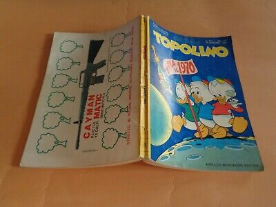 Topolino N° 735 1969 Ed.mondadori/Disney Molto Buono Bollino+Cedola