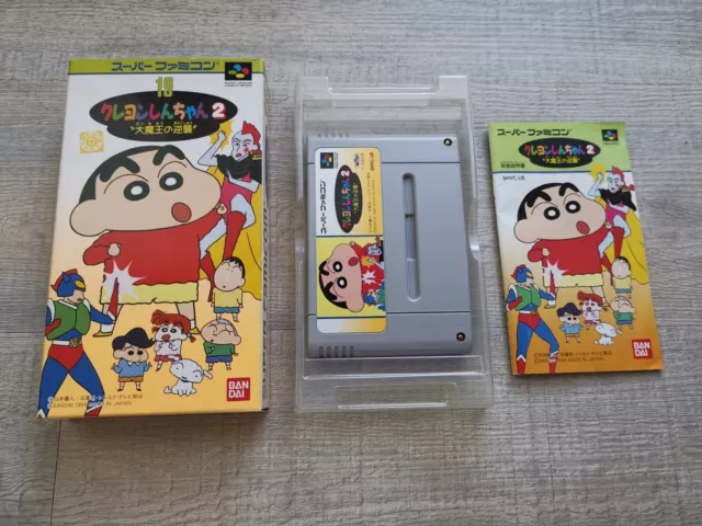 Crayon Shin-chan 2 - Dai Maou No Gyakushu SFC Super Famicom Snes Jap Import