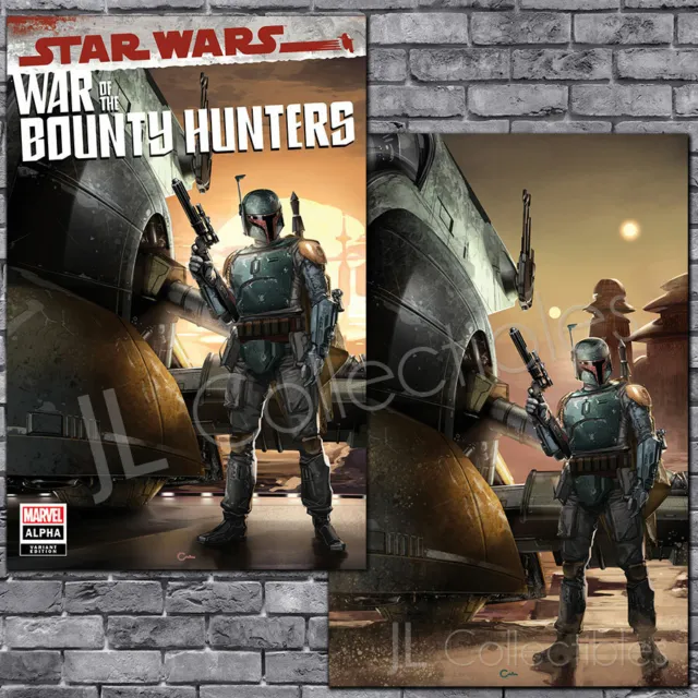 🔥 Star Wars War Of The Bounty Hunters Alpha #1 Clayon Crain Virgin Variant Set!
