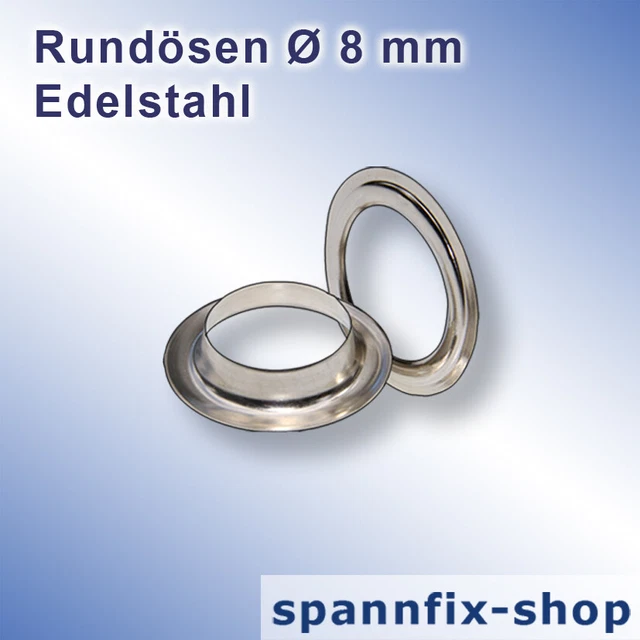 Redondos Ø 8MM Acero Inox. Matriz Sacabocados Lochungsunterlage PVC Lona
