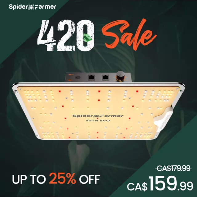 Spider Farmer SF1000EVO Samsung LM301H EVO LED Grow Light Full Spectrum Indoor