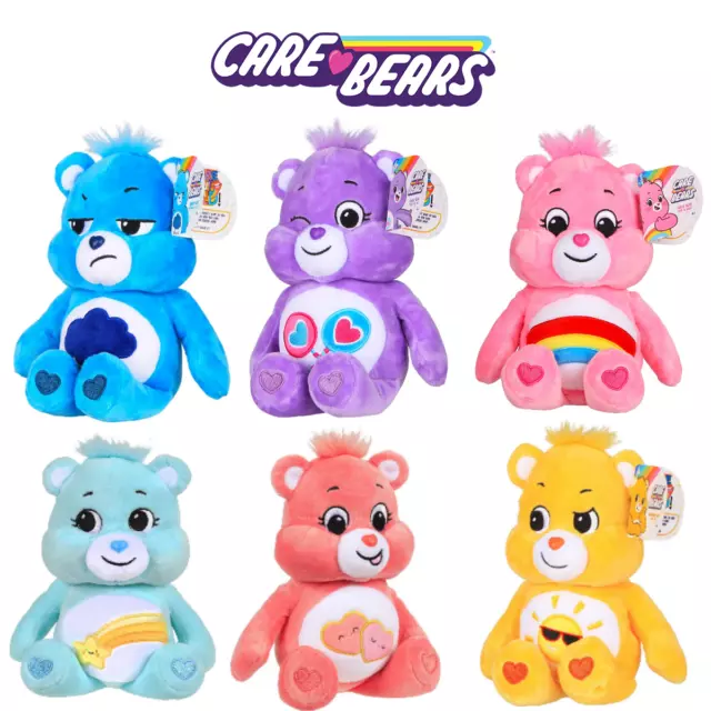 Care Bears 9" Bean Plush Collectible Retro Toys - Choose From 6 Bears