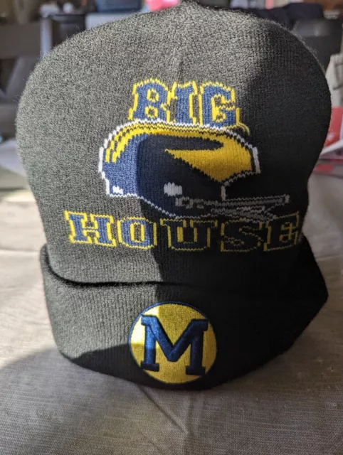 Michigan Wolverines - Mitchell And Ness -Mens Knit Hat -New -Officially Licensed