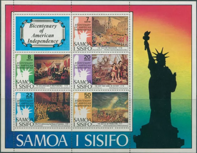 Samoa 1976 SG464 USA Bicentenary MS MNH