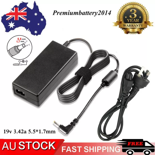 19V 3.42A Power Supply Ac Adaptor Charger For Acer Laptop 65W Au