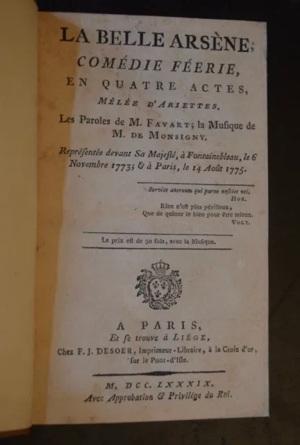 Recueil de pièces XVIIIe et XIXe - Théâtre-Italien Opéra Comique - Partitions