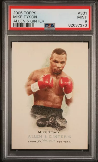 Mike Tyson 2006 Topps Allen & Ginter PSA 9 MINT #301 Boxing