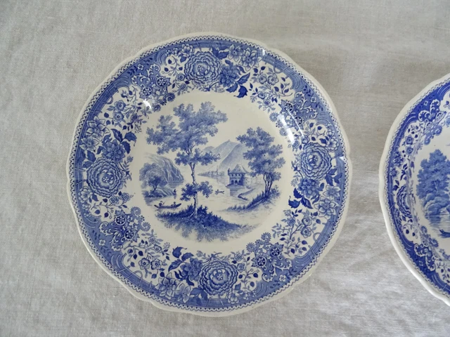 2 ASSIETTES Burgenland Villeroy et Boch bleu 670323 3