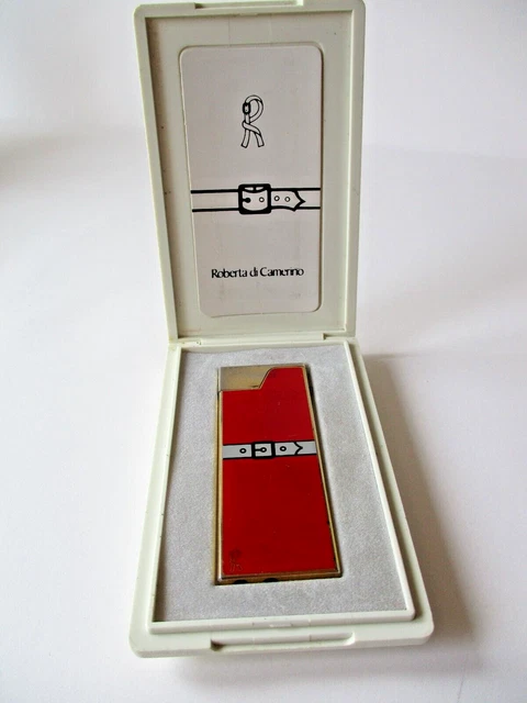 Roberta di Camerino raro accendino vintage con custodia originale made in Japan