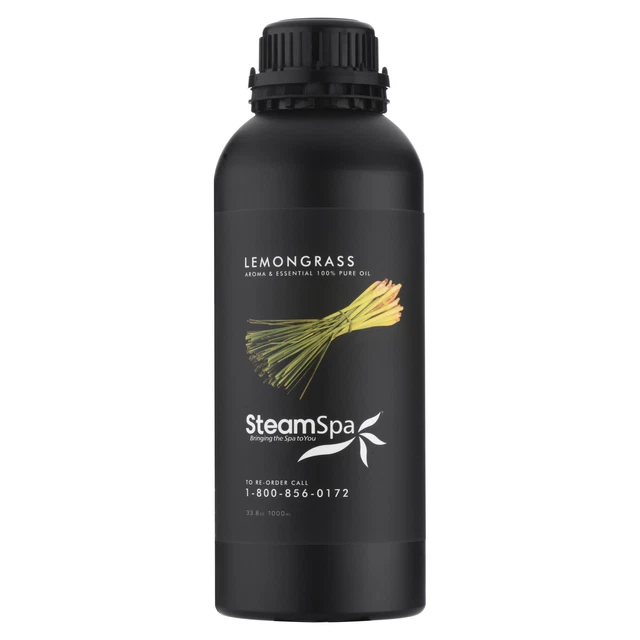 Aceite de aromaterapia de hierba de limón SteamSpa G-OILLEM1K para ducha de vapor