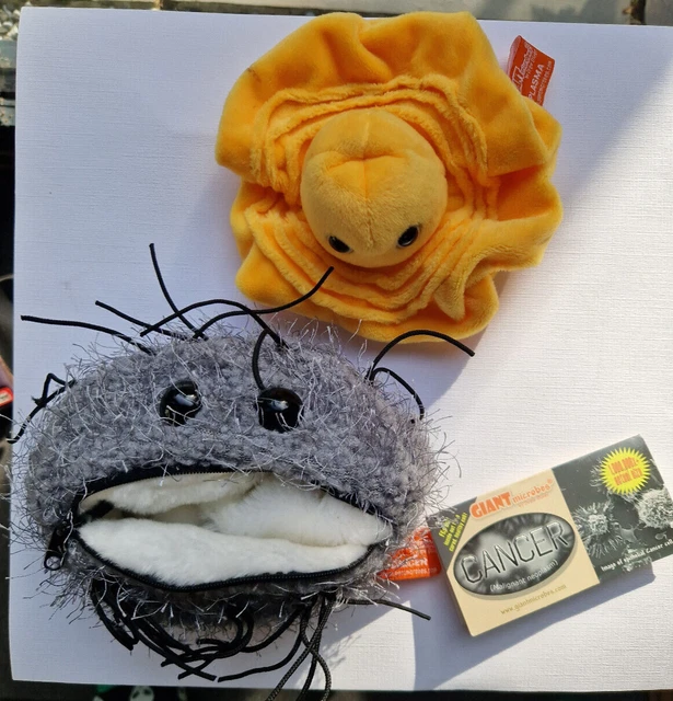 GIANT MICROBES SOFT Toy Plush Bundle Learn Biology Plasma Cancer Reversible £15.99 PicClick UK