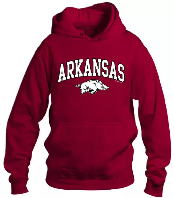 Arkansas Razorbacks Men’s College Arch Cardinal Hoodie Sweatshirt