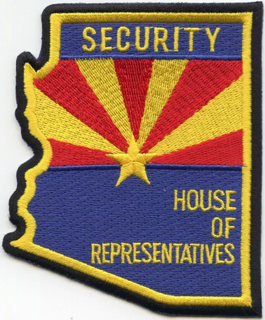 ARIZONA AZ STATE shape shaped HOUSE OF REPRESENTATIVES SECURITY police PATCH