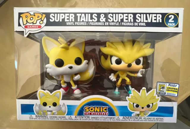Funko POP Super Tails Super Silver 2 Pack SDCC 2020 Sonic The Hedgehog SE