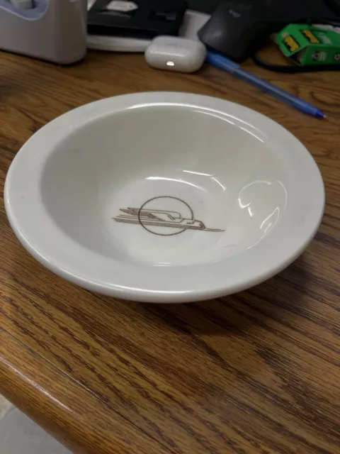 Union Pacific "Winged Streamliner"  Bowl 6 1/4 “Homer Laughlin" 1980