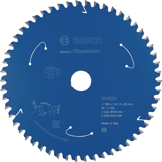 Lama Circolare Per Taglio Alluminio - HW 168x1.8/1.2x20 Z52 TCG NEG