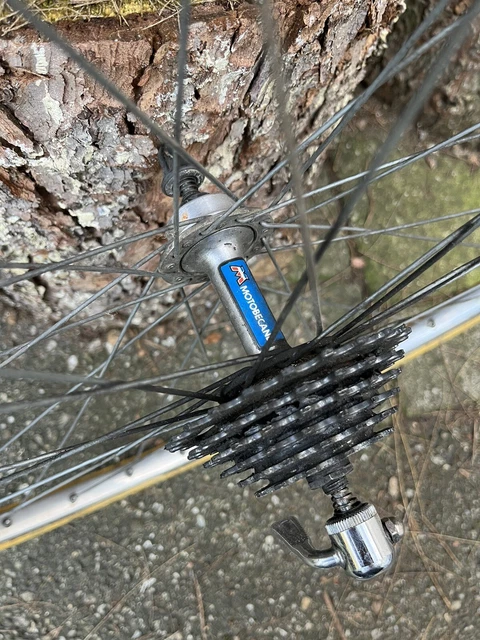 Moyeux Arrière Vélo Maillard Helicomatic – 36 Trous, Alliage, France, Vintage