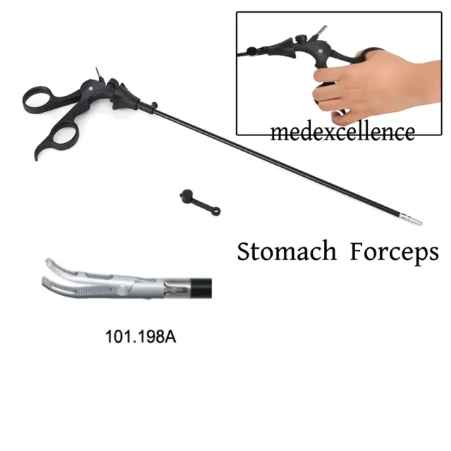 CE FDA Stomach Grasping Forceps 5X330mm Endoscope Grasper Laparoscopy 101.198A