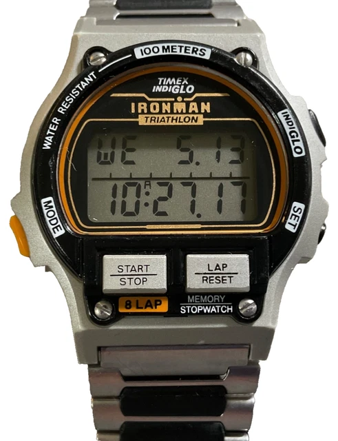 TIMEX IRONMAN TRIATHLON Mens Watch 38mm 30 Lap Digital Black  display picture 1