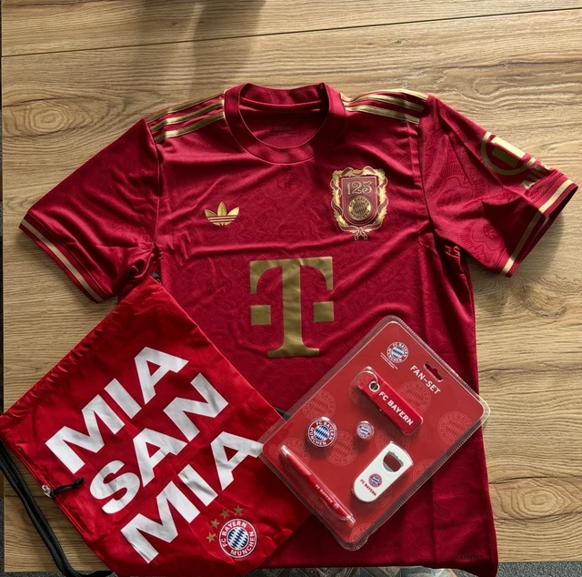 Maillot FC Bayern Munich 125 Ans - Taille M - Adidas - Neuf Sous Blister - Édition Anniversaire