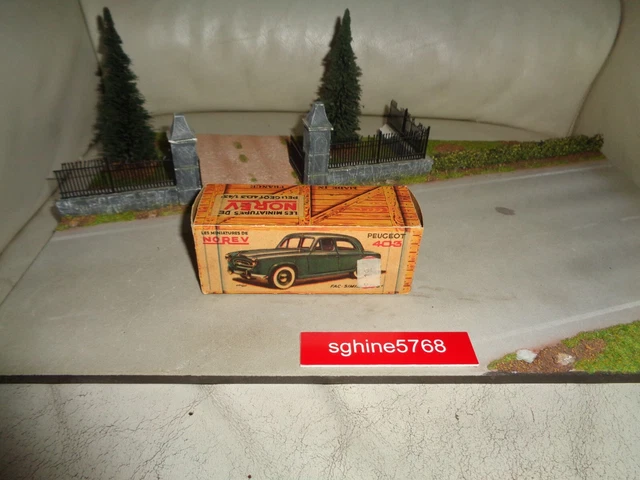 Maquette Norev Réédition Peugeot 403 1949 - Échelle 1/43 Avec Boîte Planches - Neuf